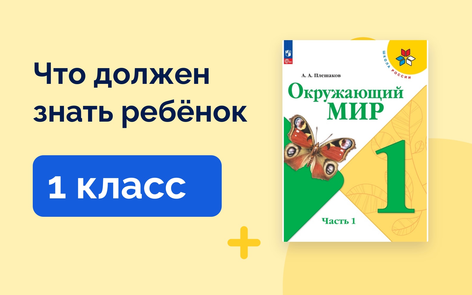 Что должен знать ребёнок: 1 класс. Учебник окружающего мира Плешакова