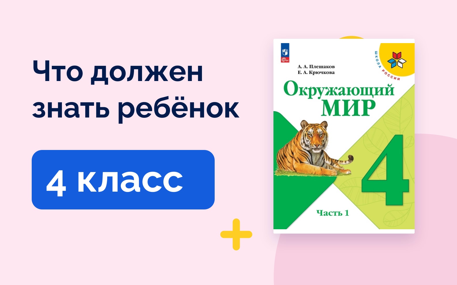 Что должен знать ребёнок: 4 класс. Учебник окружающего мира Плешакова